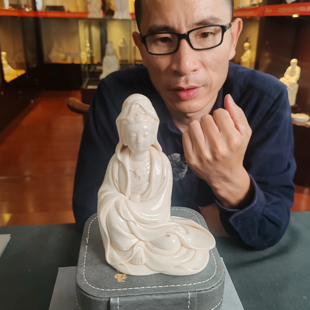 德化白瓷 掌上观音