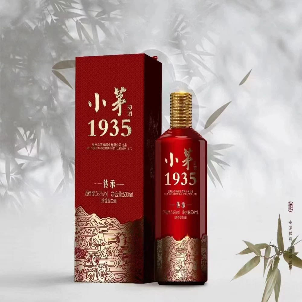 小茅帅1935酱香型白酒纯粮白酒红色礼盒送礼包装53%Vol500ml*6瓶