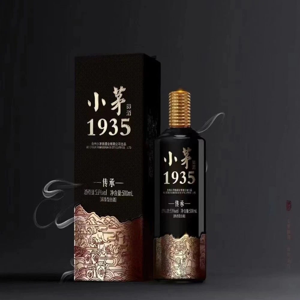 小茅帅1935传承酱香型白酒纯粮黑色礼盒送礼包装53%Vol500ml*6瓶