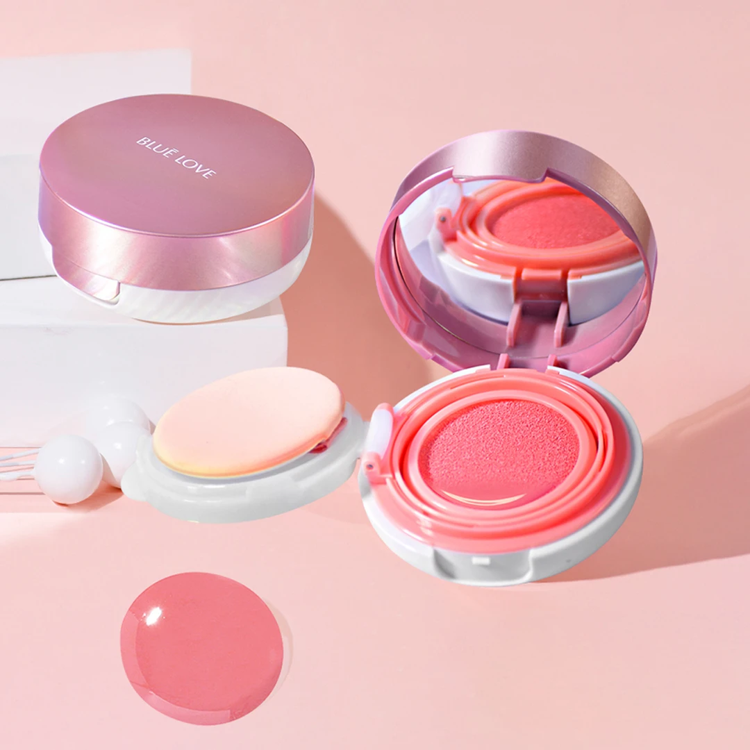 蓝色之恋花漾光感气垫腮红持久定妆红润修颜自然彩妆（3盒装）腮红