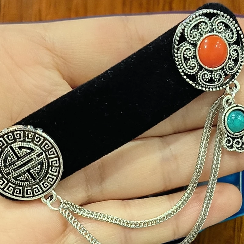 发卡 民族风 蒙古元素发卡 一对儿