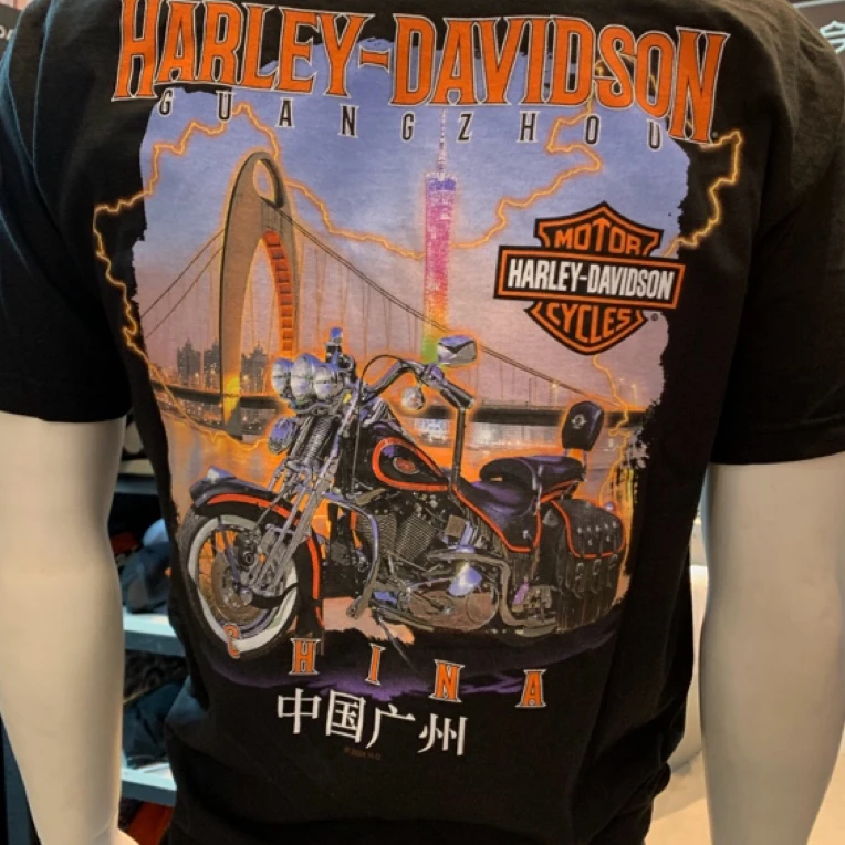 Harley-Davidson 广州限量款城市T恤现货