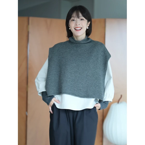 ikigai 100羊绒秋冬百搭休闲针织披肩