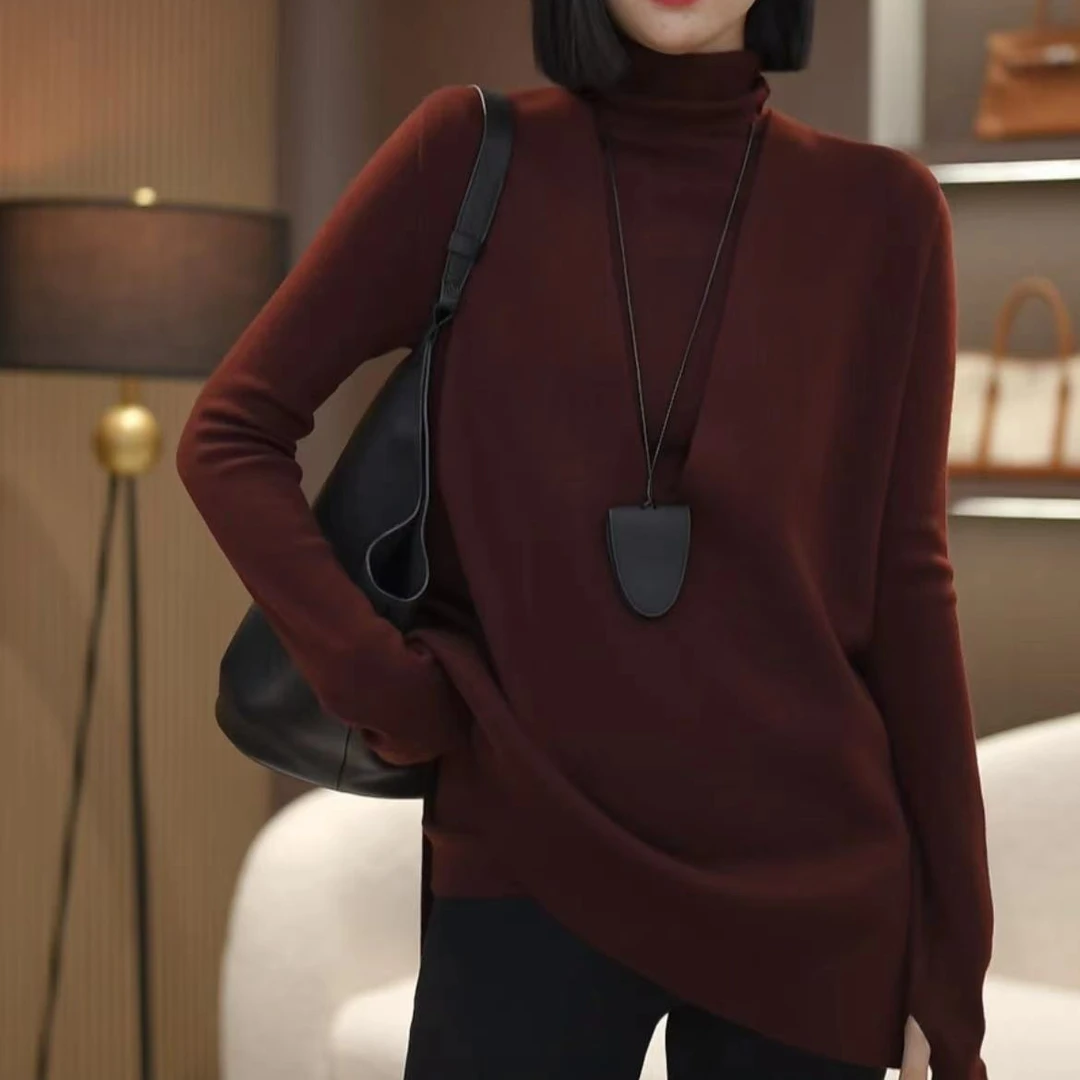 【黑黑家】 秋款女士新款无袖V领舒适背心纯色上衣打底