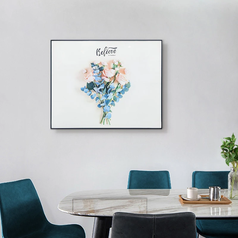 电表箱装饰画现代简约ABS材质遮挡轻奢客厅电箱画花4050