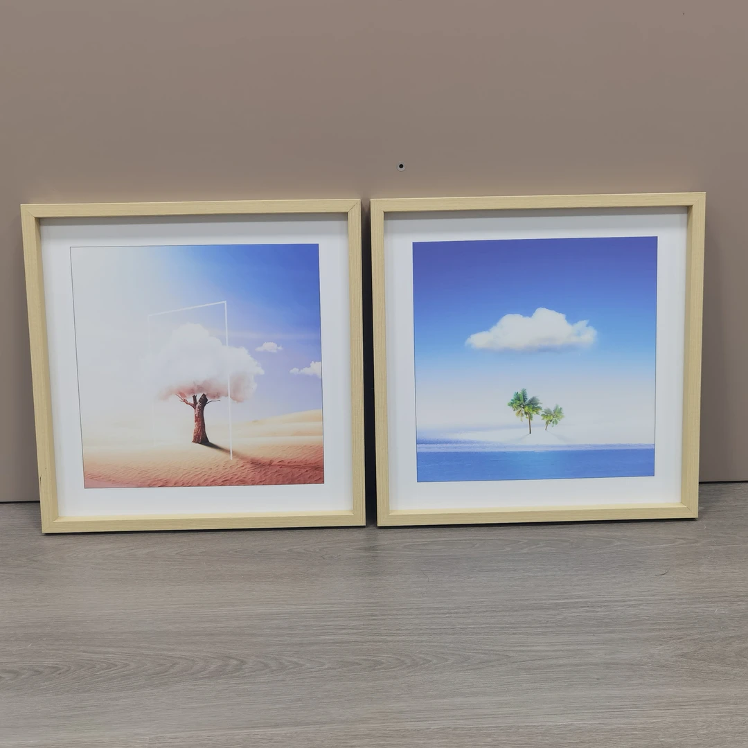 北欧小清新玄关方形装饰画客厅沙发背景墙儿童房挂画云4040