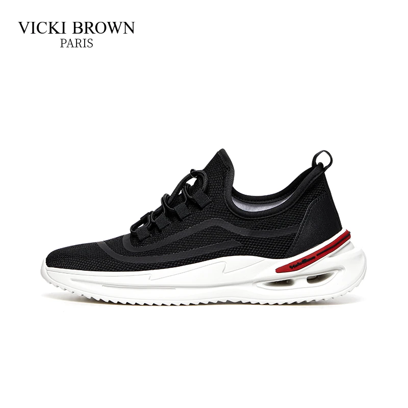 VICKI BROWN法国轻奢男鞋夏季透气时尚百搭运动鞋飞织网面休闲鞋