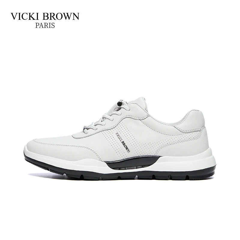 VICKI BROWN轻奢男鞋夏季透气时尚百搭户外鞋男士轻便运动休闲鞋