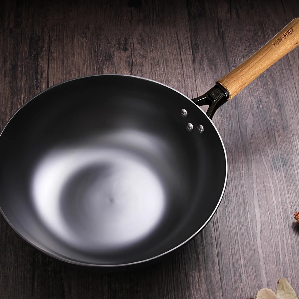 C【展会专享】居家日用32cm圆底铁锅套装