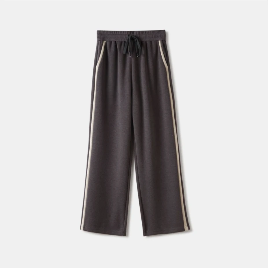 【大福专属】23118羊绒休闲裤秋冬垂感阔腿裤宽松百搭长裤裤子女裤