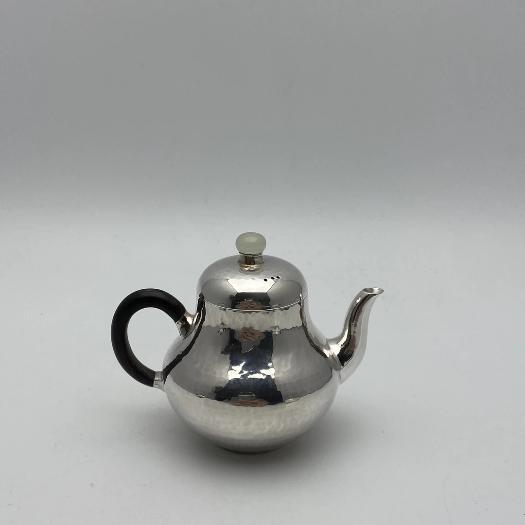 国产纯银泡茶壶 容量100毫升重量约90克