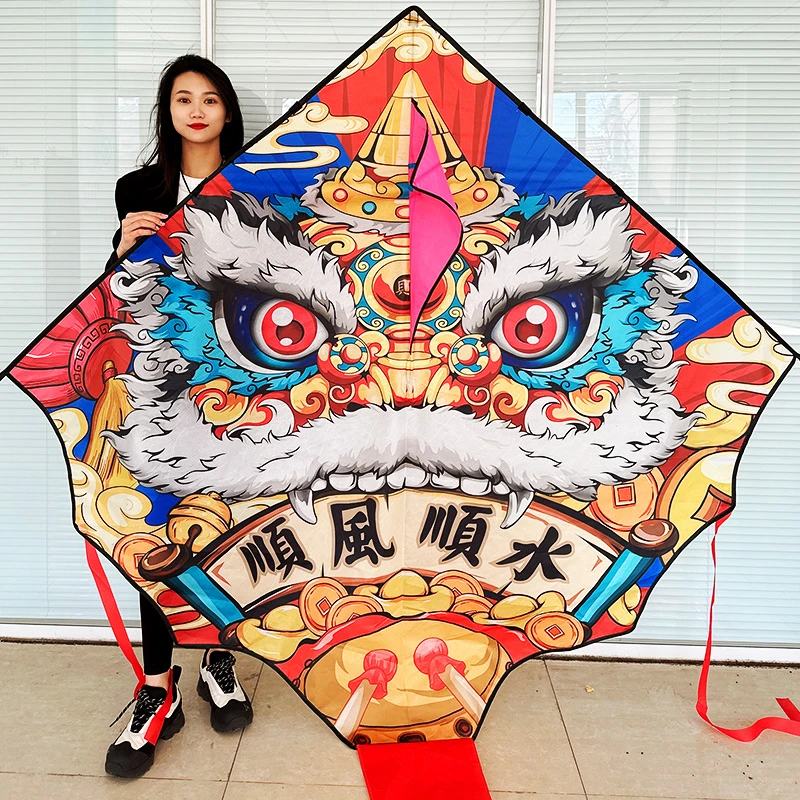 【醒狮2代】国潮醒狮风筝顺风顺水大人专用微风易飞儿童潍坊风筝