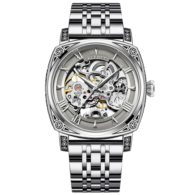 【镂空】全自动机械轻奢手表夜光防水雕花腕表名表男潮流情侣表