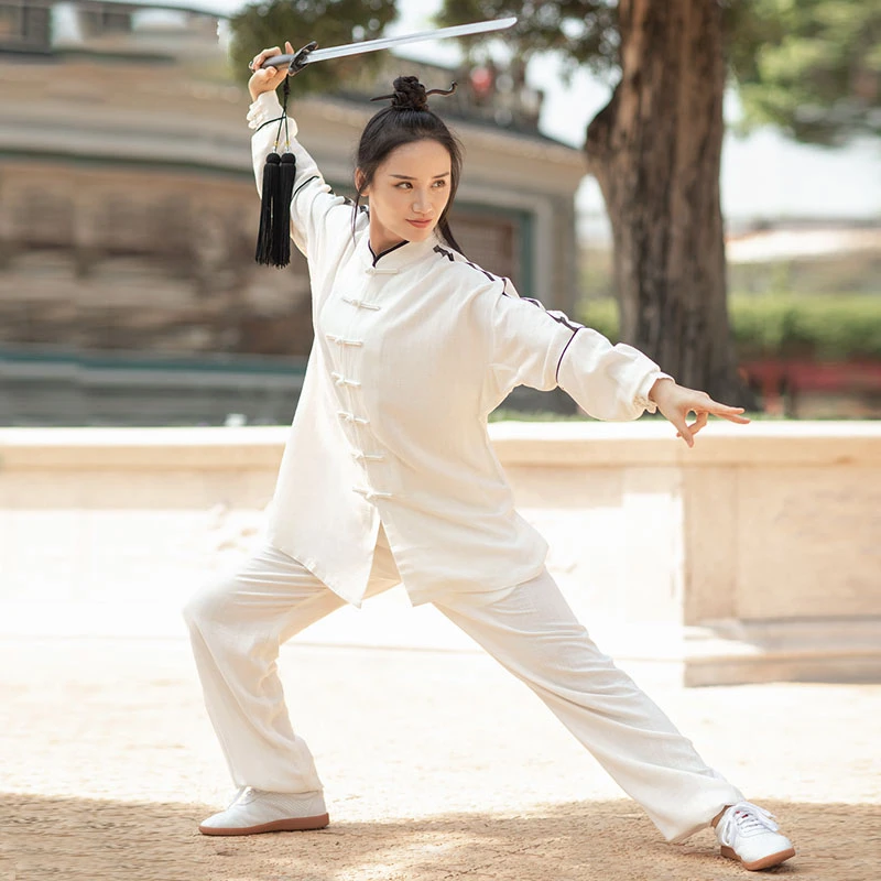 【明心老师专属】太极服棉麻春秋中国风武术训练服装中老年武术服