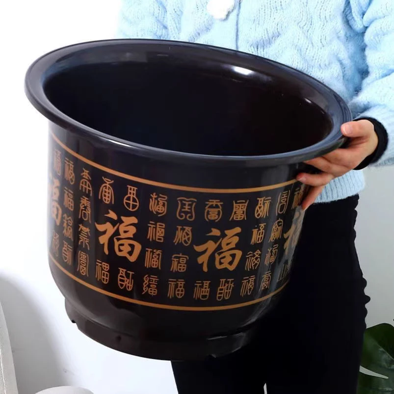 加厚特大号树脂花盆绿植清仓家用阳台多肉盆三角梅大口径果树花盆
