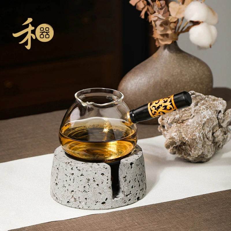 禾器火山岩温茶器 石际石缘 明火温茶台 温酒炉保温 温茶炉