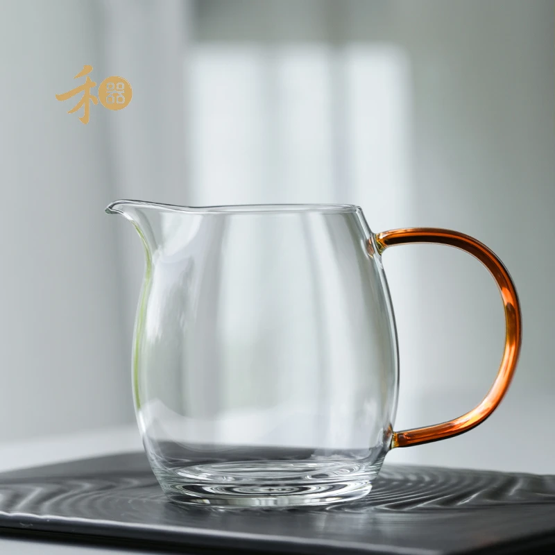 禾器晶彩  澄然琥珀色  高硼硅耐热玻璃加厚茶海  容量320cc