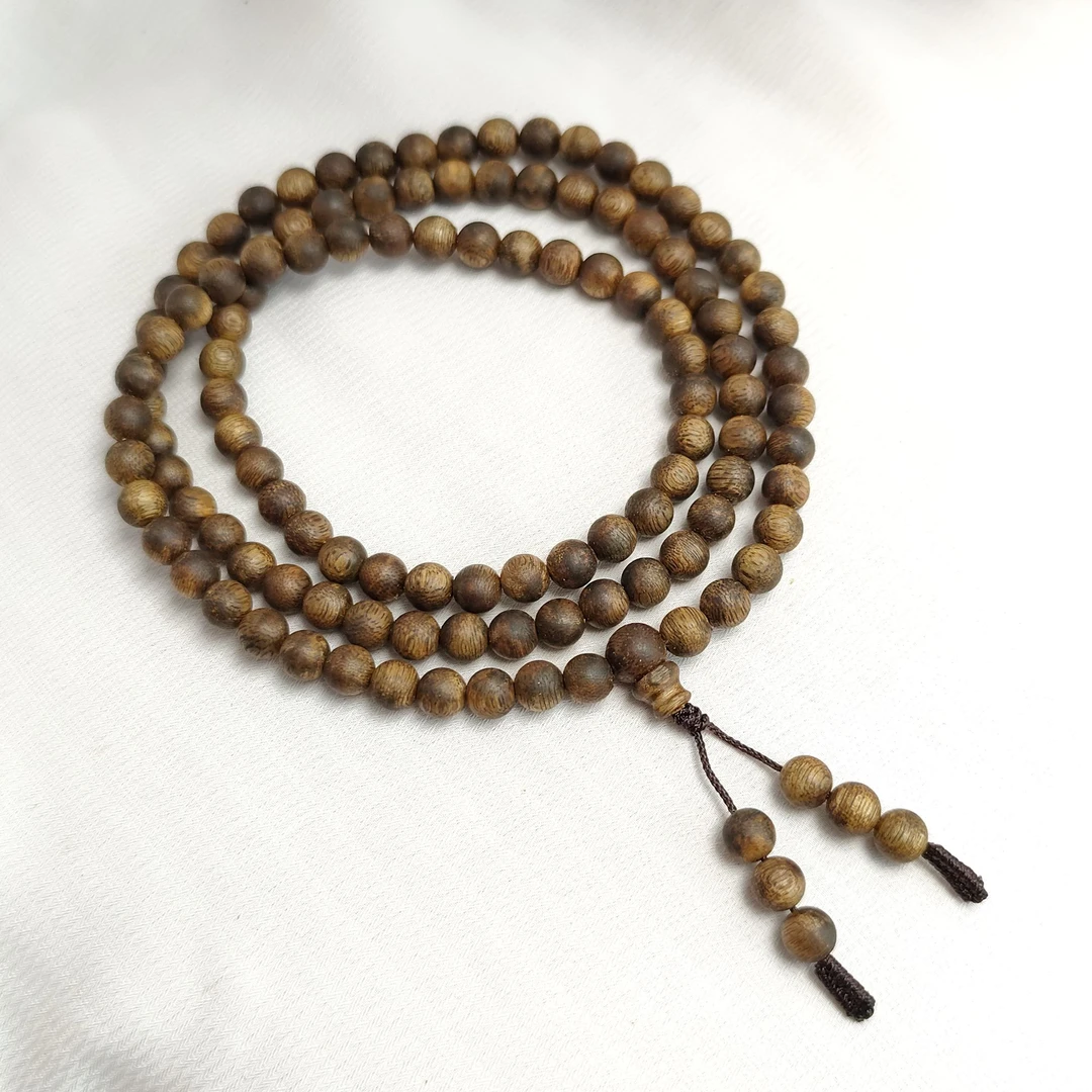 海南沉香0.7圆珠多圈高结油乌身绿棋多样性发其一