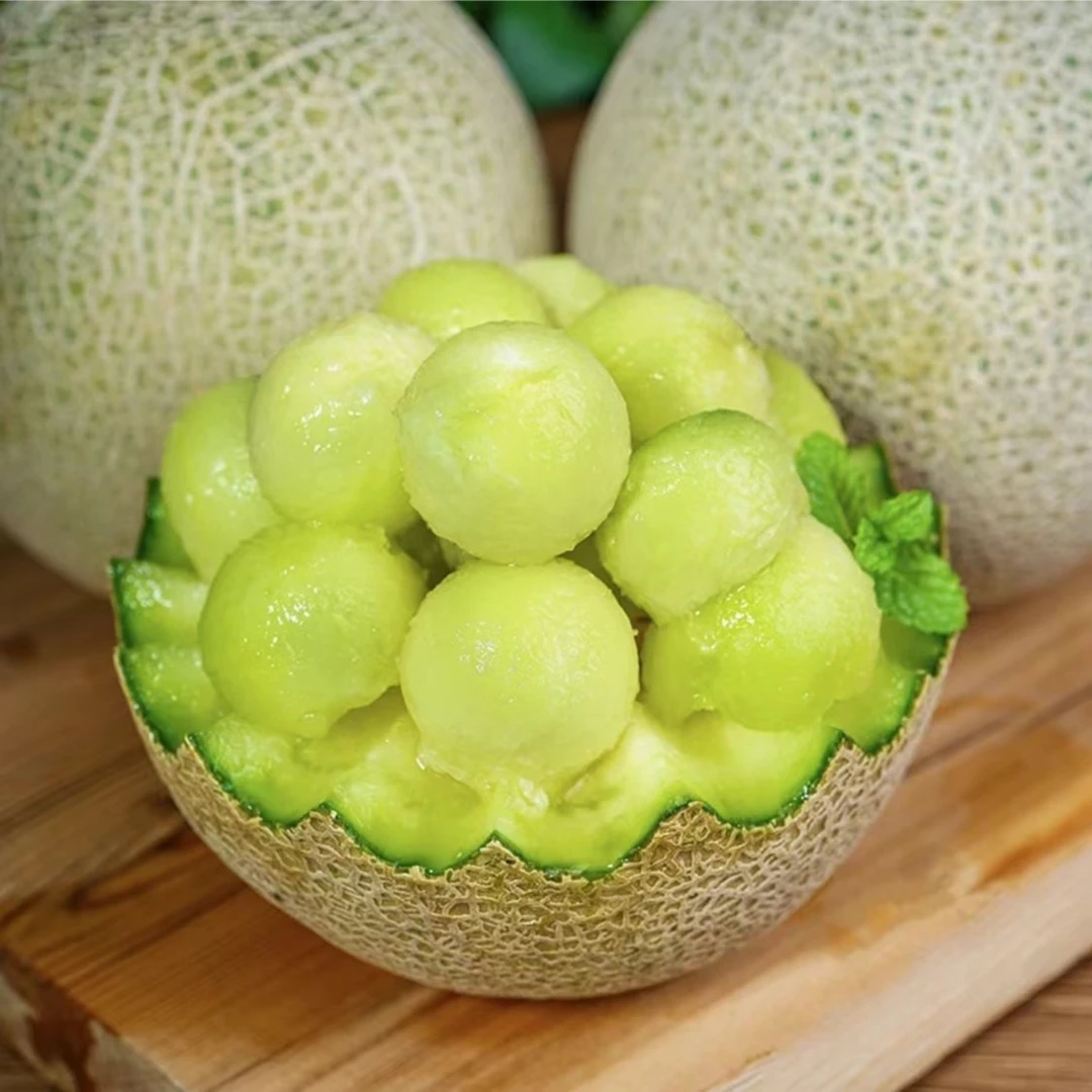 菜农商贸【现摘现发】海阳冰激凌网文蜜瓜玲珑蜜瓜1.5-2