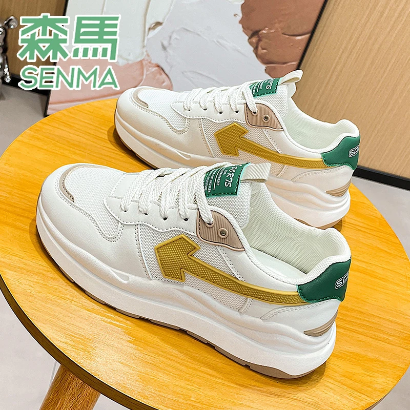 SENMA/森马2024春季休闲阿甘鞋新款潮鞋学生运动鞋女软底老爹鞋
