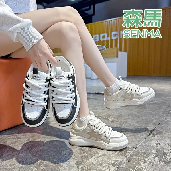 Senma/森马2023年新款ins秋季时尚百搭平底潮流女鞋韩版
