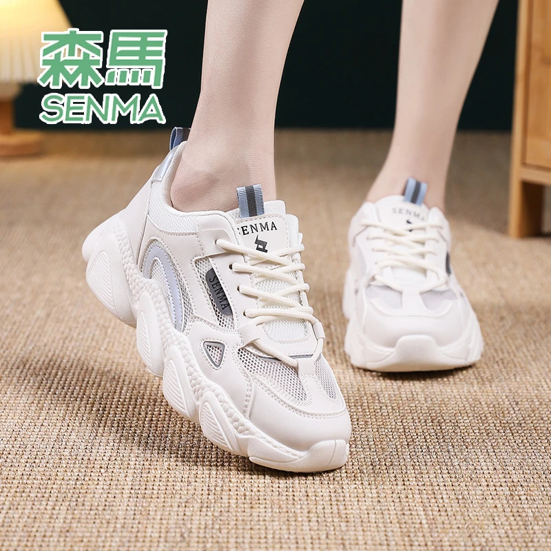森马/senma品牌女鞋2023新款夏季运动鞋女时尚潮鞋透气ins老爹鞋