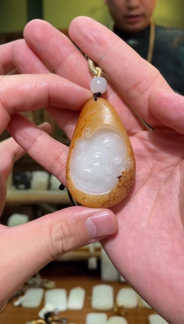 【闪购商品】和田玉吊坠(不含链)未镶嵌财神56g