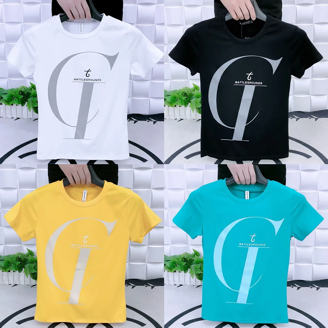 2023新款圆领短袖T恤9729修身版时尚潮流夏季男装半袖