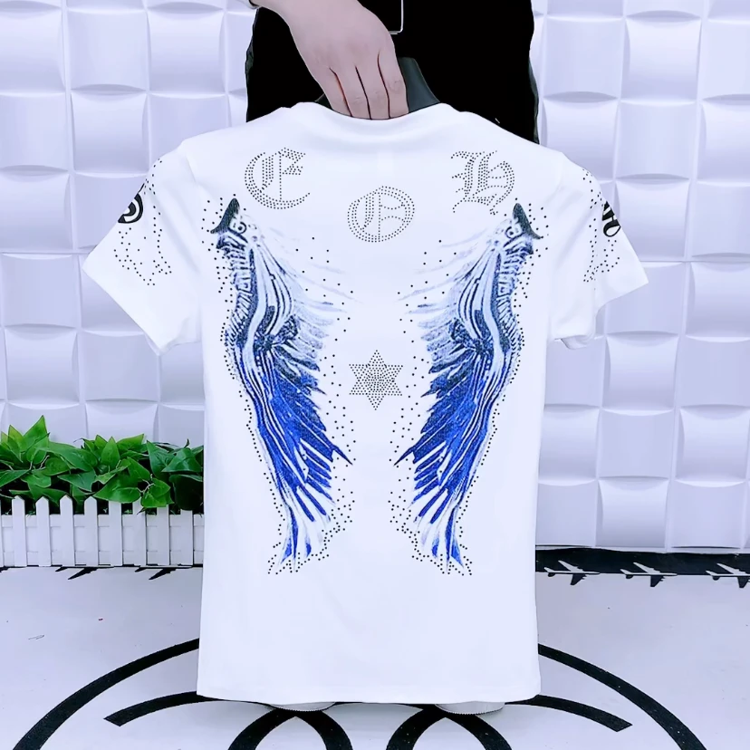 新款圆领短袖9665修身显瘦时尚潮流男士T恤