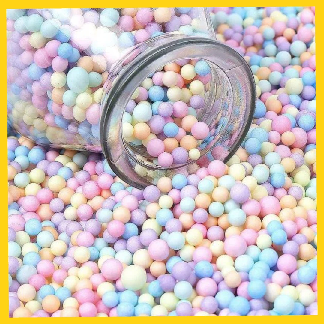 流星球礼物盒填充物仿瓷泡沫球马卡龙彩色泡沫颗粒生日玩具装饰