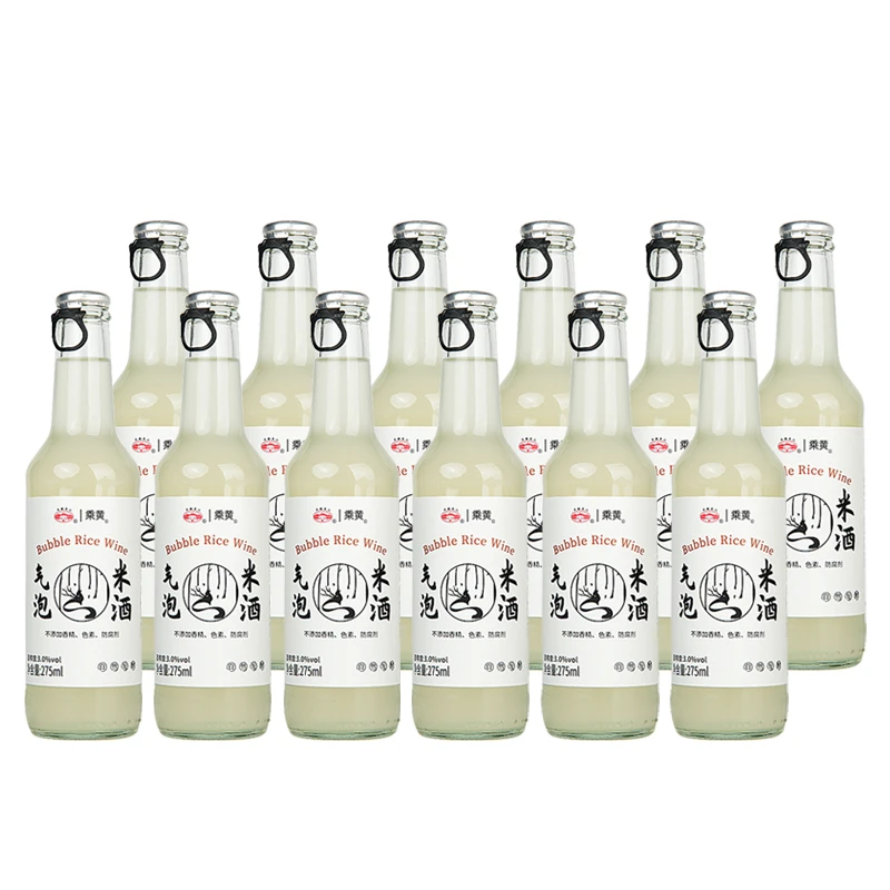 乘黄微醺气泡米酒275ml*12无添加低度糯米酒