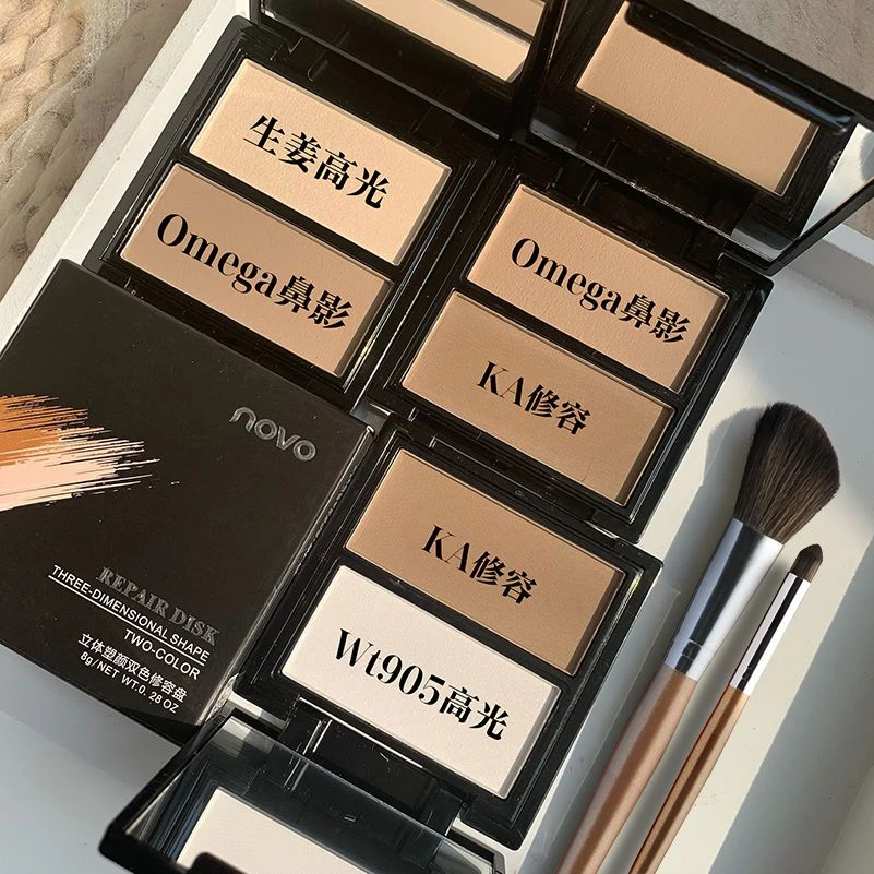 ‮‬哑光高光01NOVO平替哑面双拼提亮神器高光鼻影阴影哑光一体盘
