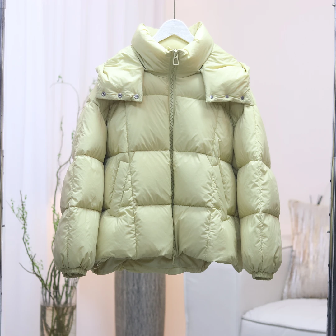 【3227】高品质原创设计黄色连帽加厚袄子KA