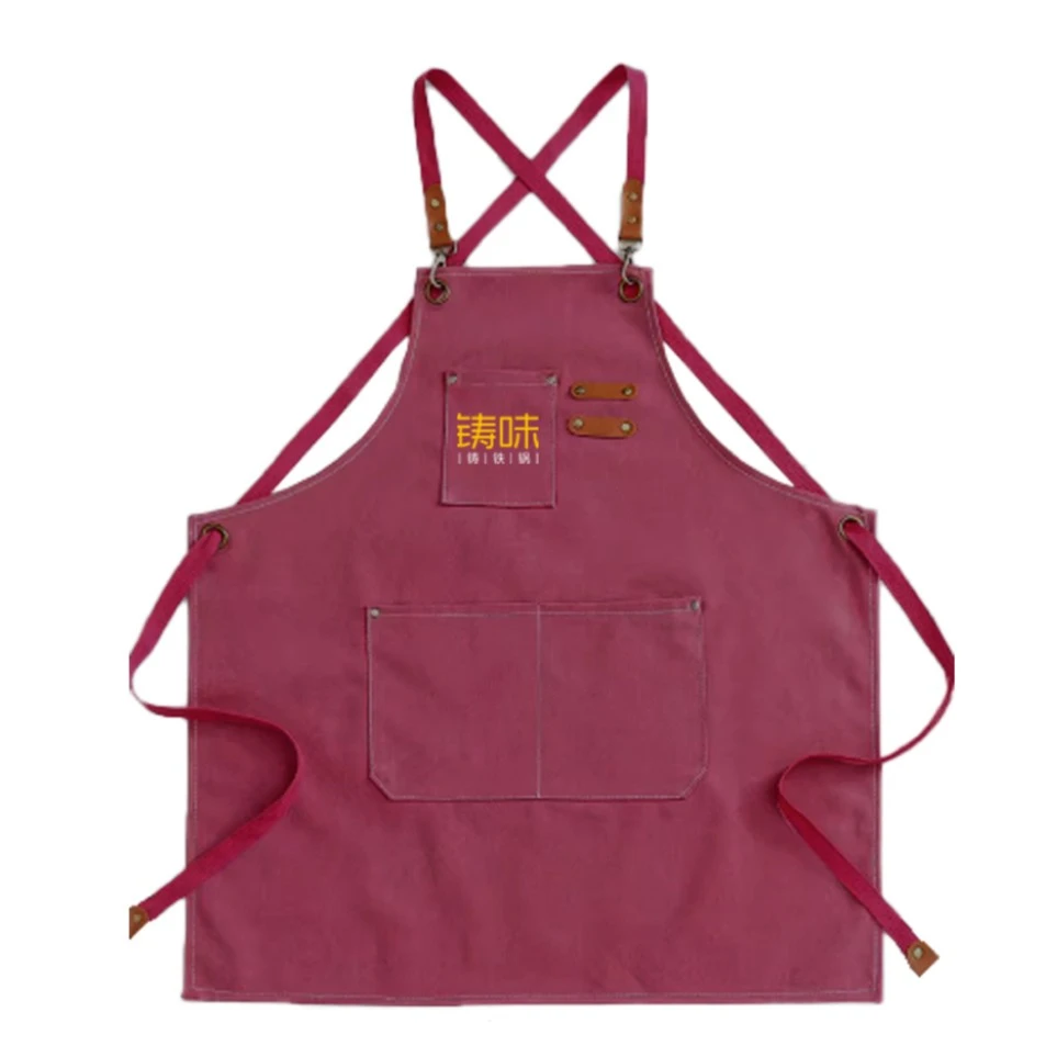 铸味厨房配件 | 加厚纯棉帆布围裙厨房防水防油工作服男女通用