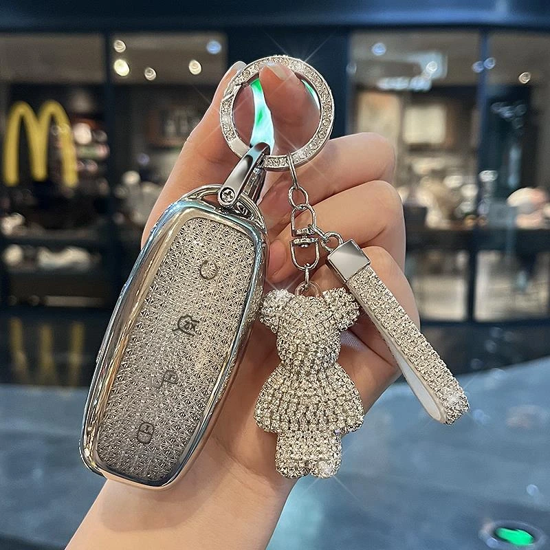 适用腾势钥匙套24款新D9DM-i汽车Z9GT包N7/N8高档钥匙壳扣男女