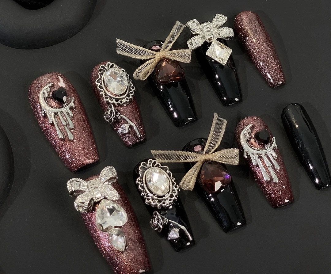 满钻高货新品浮力纯手工穿戴甲下单备注编码+名字