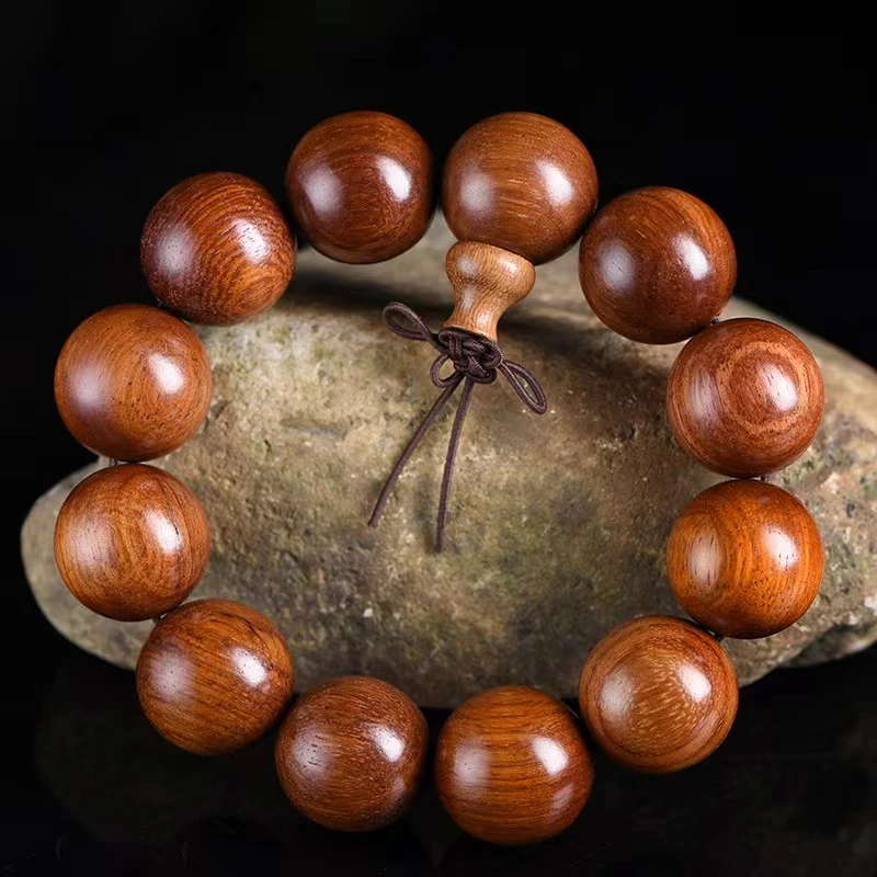 非金属木质手链 卡18mm木质多珠民族风手串