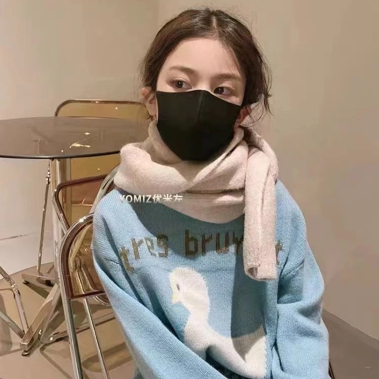 米卿兔韩版童装女童2024冬款保暖羊毛衫