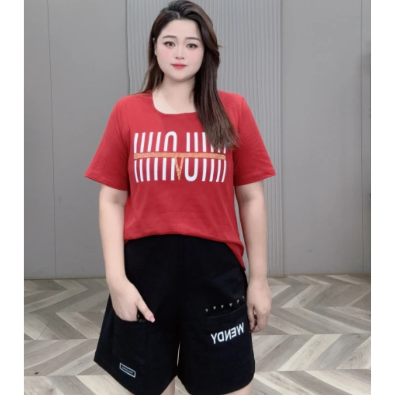 PWD32233（裤子）夏季新款美式时尚休闲百搭大码裤装【裤长49】