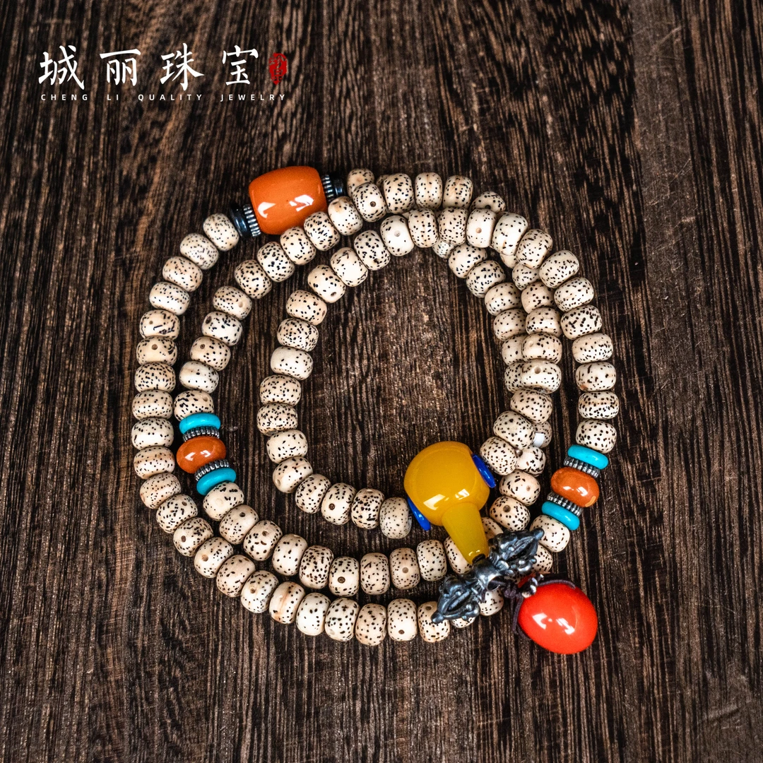 非金属木质项链 【城丽】星月菩提多圈项链/条ZJH-1716