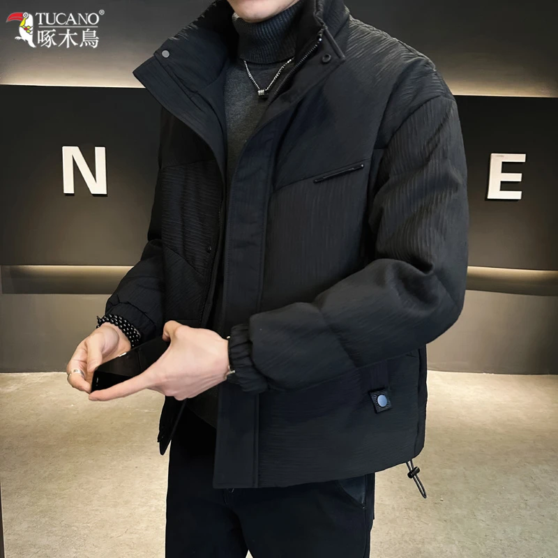 TUCANO/啄木鳥高端立领男士加厚棉衣冬装新款潮牌休闲时尚外套潮
