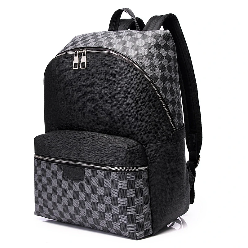 新款男士牛皮轻奢双肩包多功能电脑包休闲专用大容量旅行包书包潮