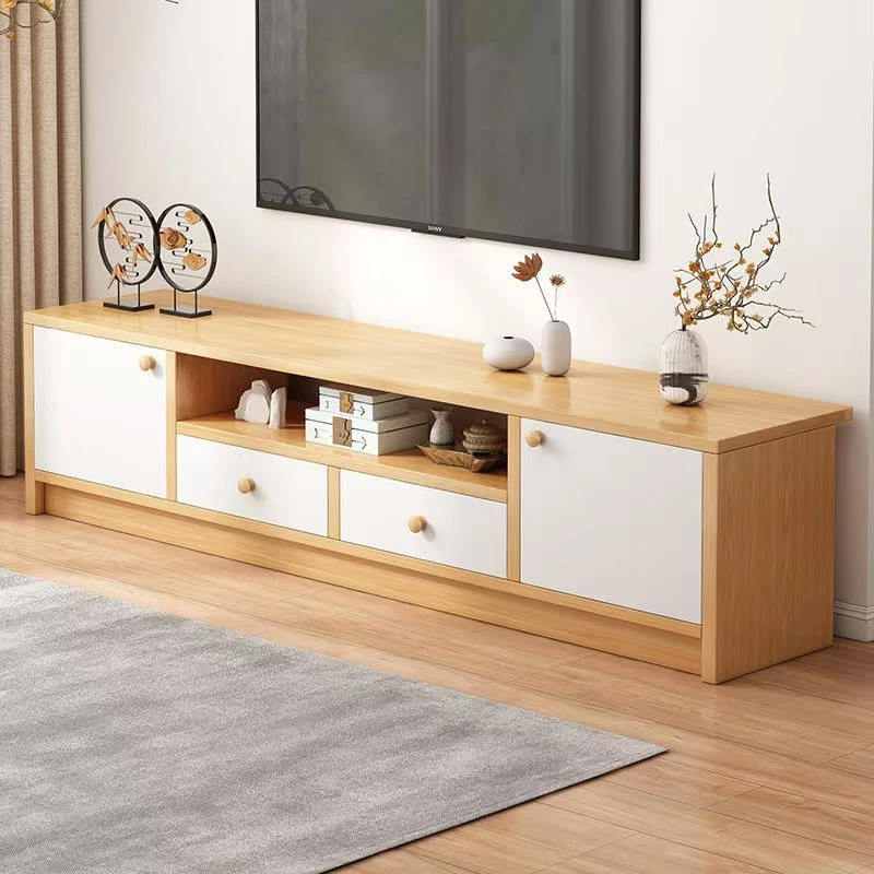 实木腿新款北欧电视柜茶几组合简约现代地柜家用客厅小户型柜子