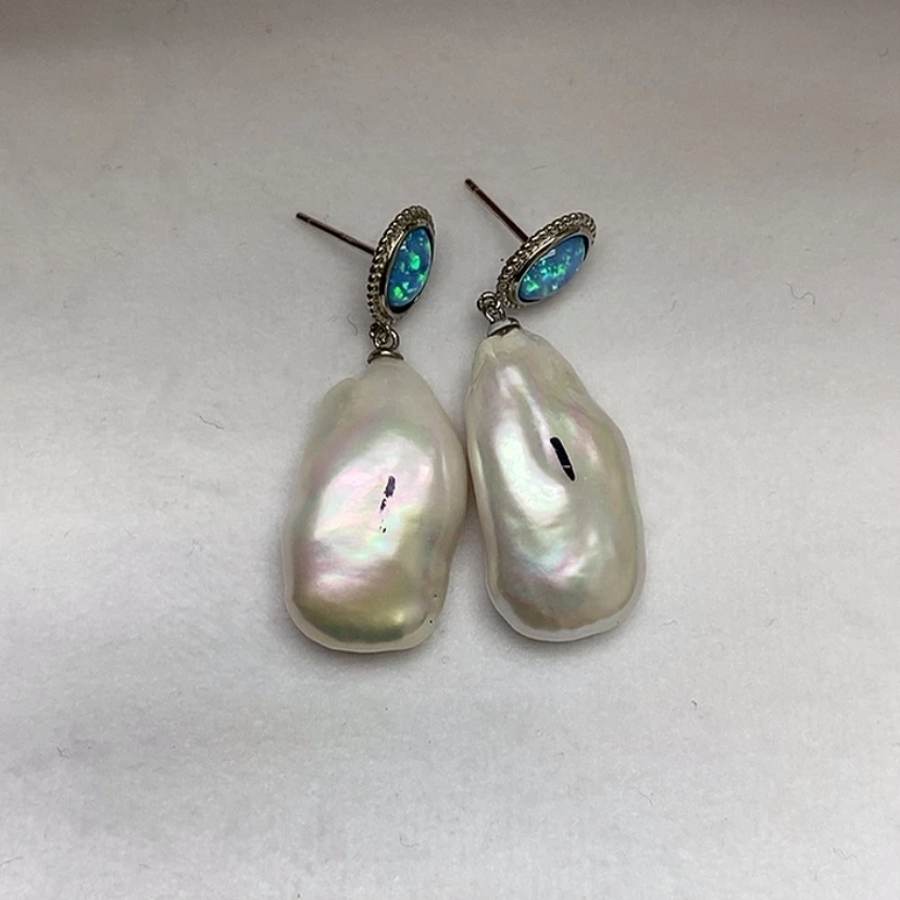 【闪购商品】淡水珍珠耳饰未镶嵌l**b
