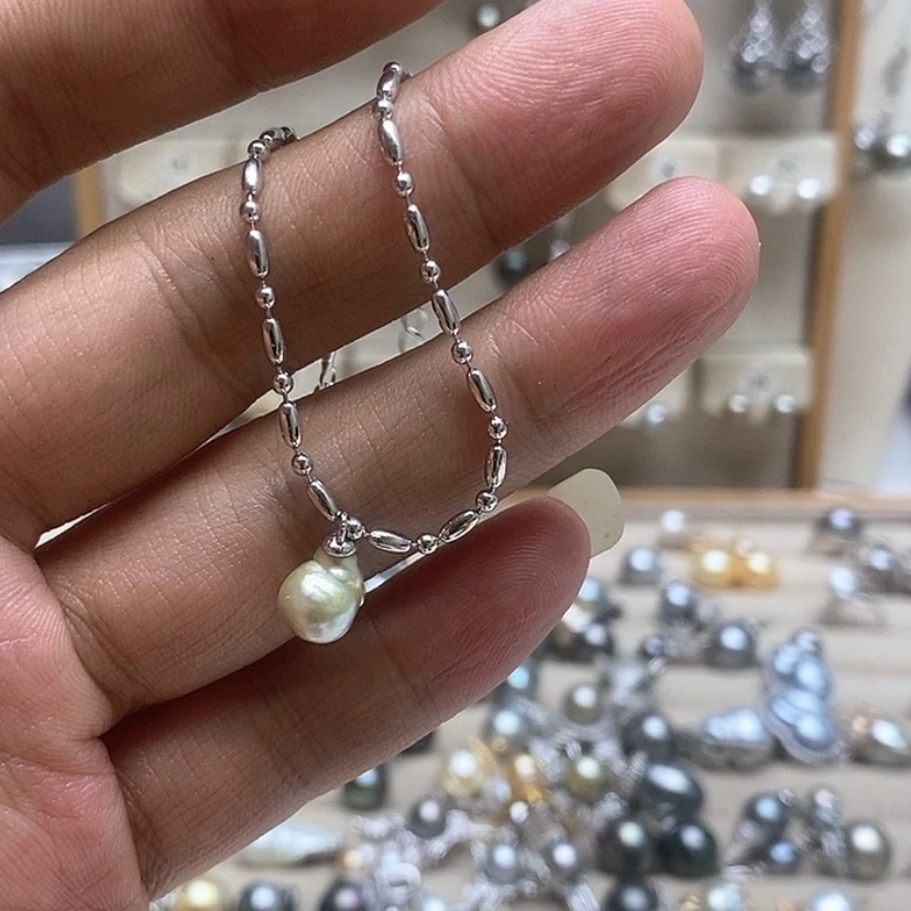 【闪购商品】海水珍珠手链银S925镶嵌