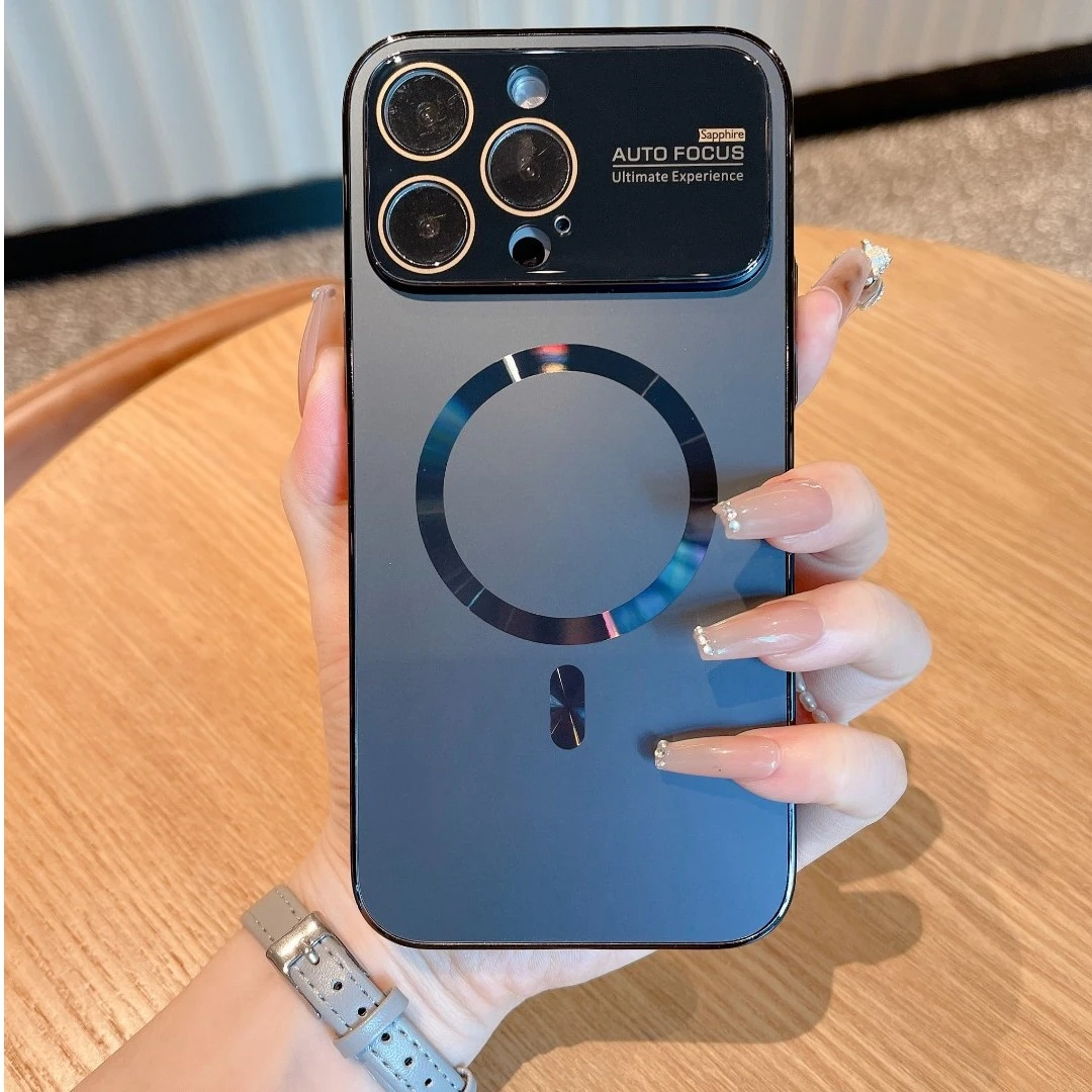 大视窗护镜苹果13promax软边硬壳高颜值磁吸iPhone14promax手机壳