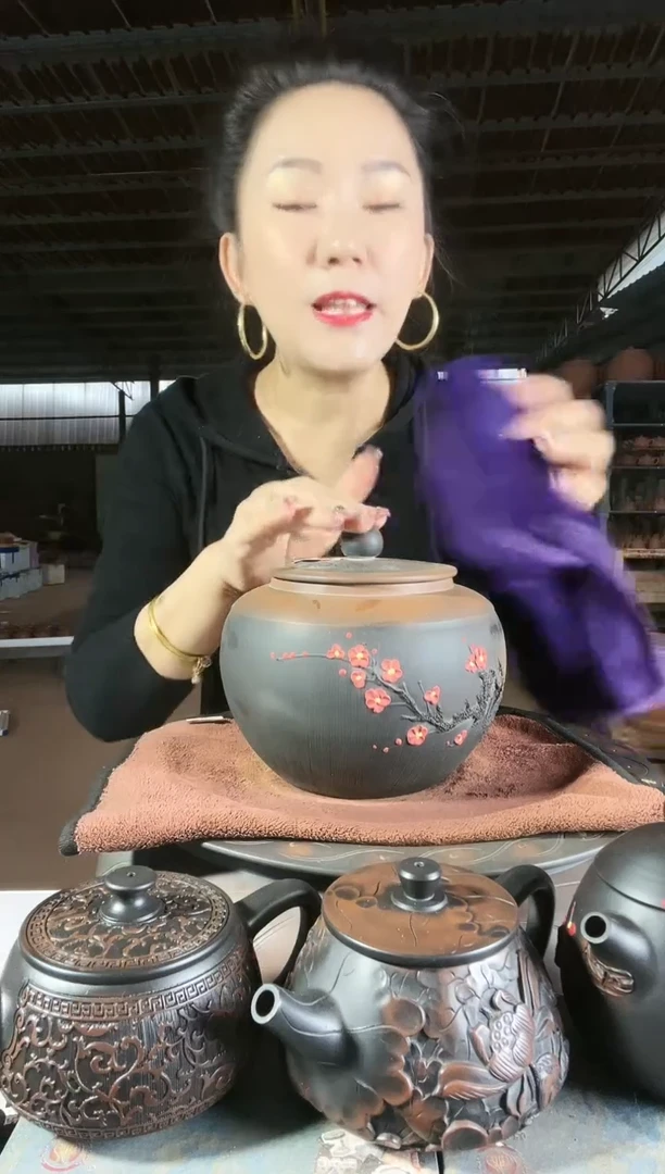 【闪购商品】陶瓷壶瑕疵 茶叶罐 边口 a866