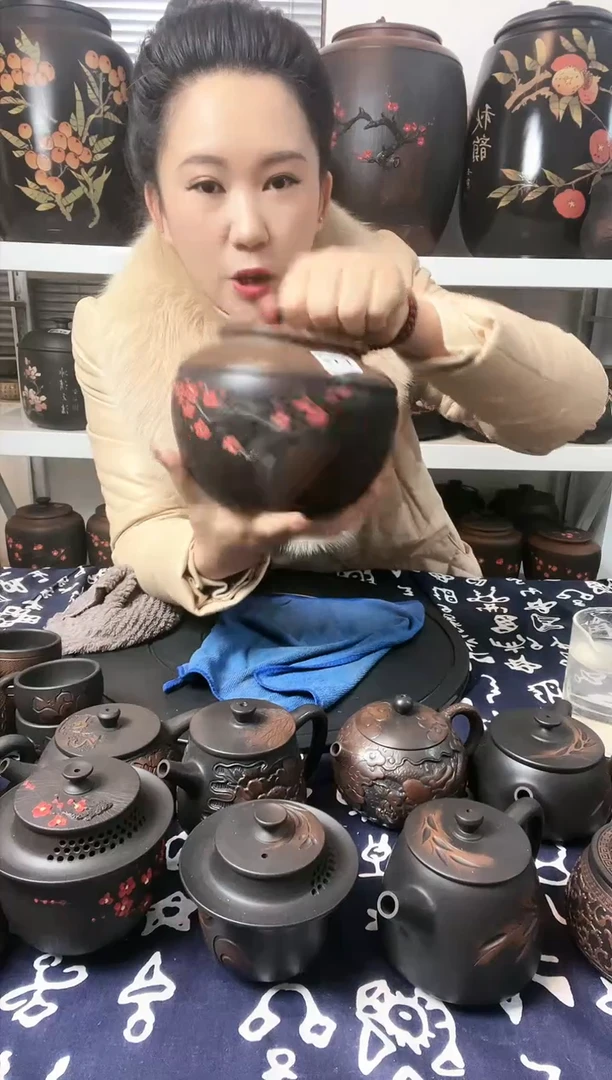 【闪购商品】陶瓷壶瑕疵 茶叶罐  132 边口