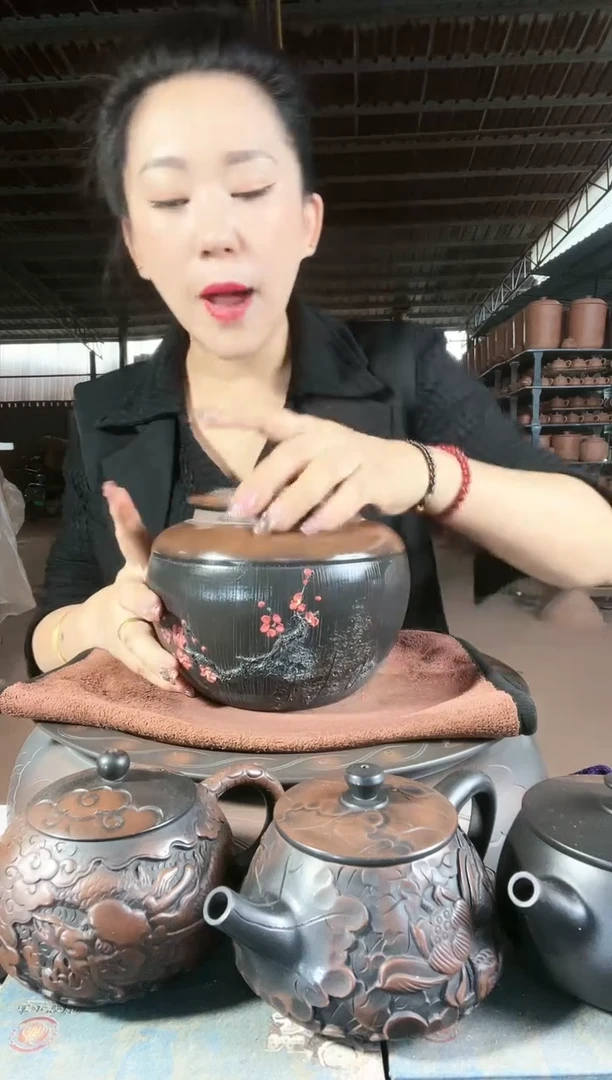 【闪购商品】陶瓷壶瑕疵 a916 茶叶罐 边口