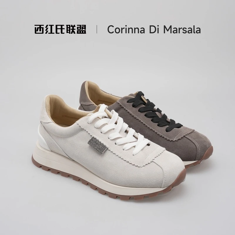 【西红氏联盟双十一】时尚休闲系带拼色阿甘鞋X22B851676-1